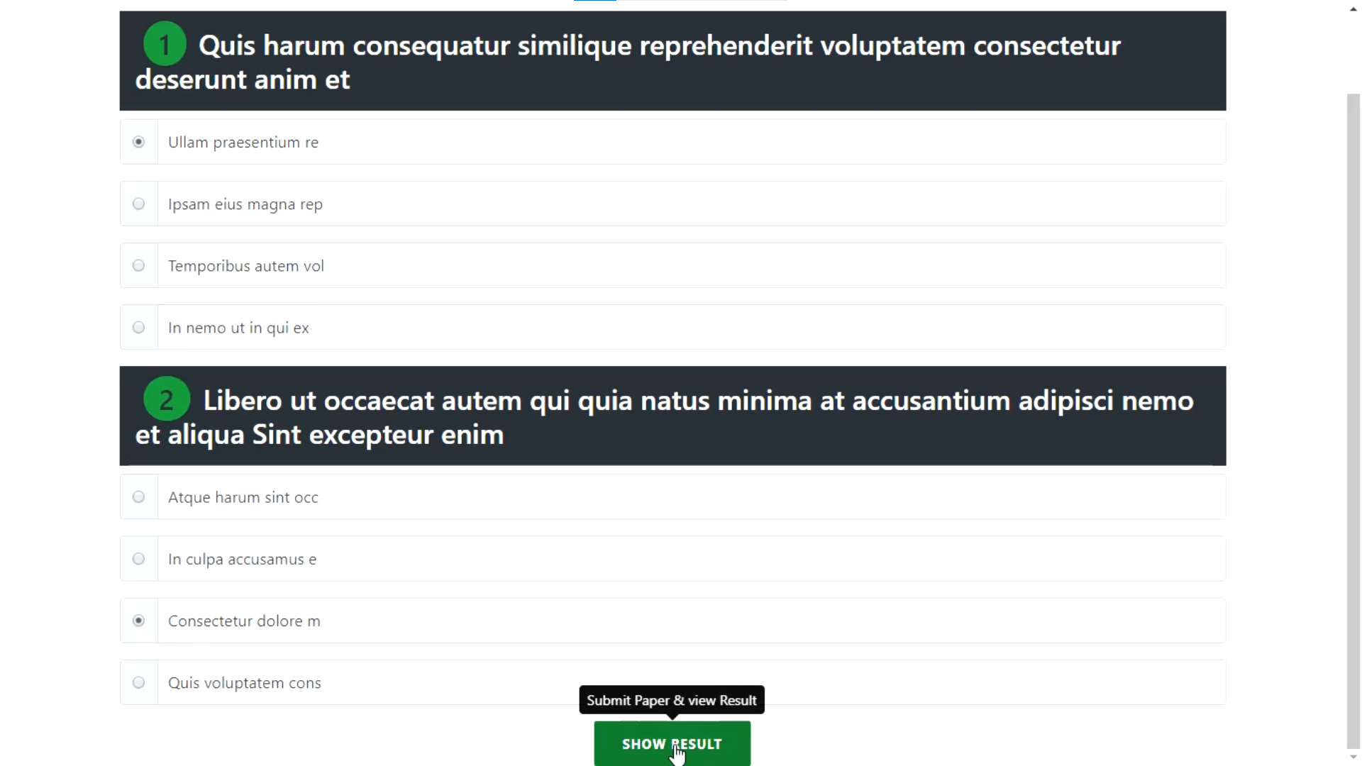 Quiz Master project screenshot